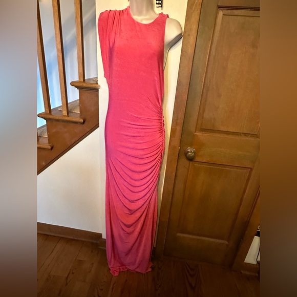 Anthropologie Misha ruched maxi gown . Size L.New w/ tags - Picture 2 of 11